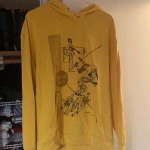 Yellow Graphic Hoodie